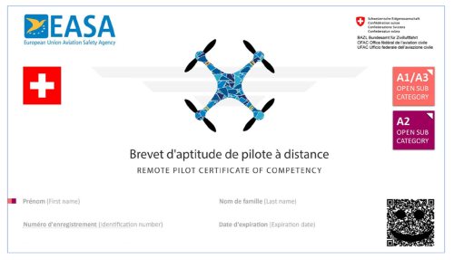 Certificat pilote drone A1 A3 de Christophe Senehi